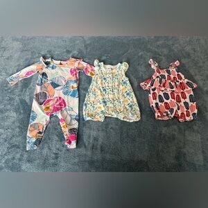 Lot Baby Girl Clothes 6-9 Month Bundle Tea Collection Magnetic Me Mud Pie Summer